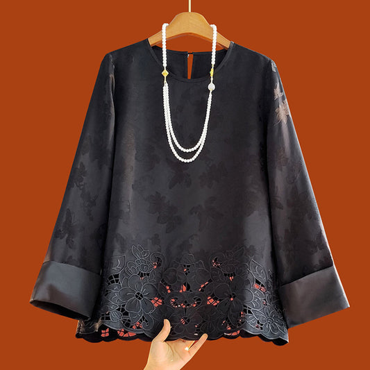 ASAYA4125 Hollow Embroidered Top 🌼