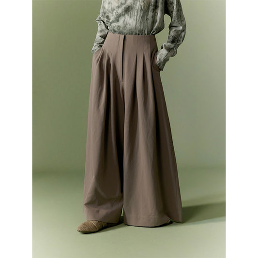 ASAYA4099 ✨ "Walking Horse" High-Waist Wide-Leg Trousers 🌾