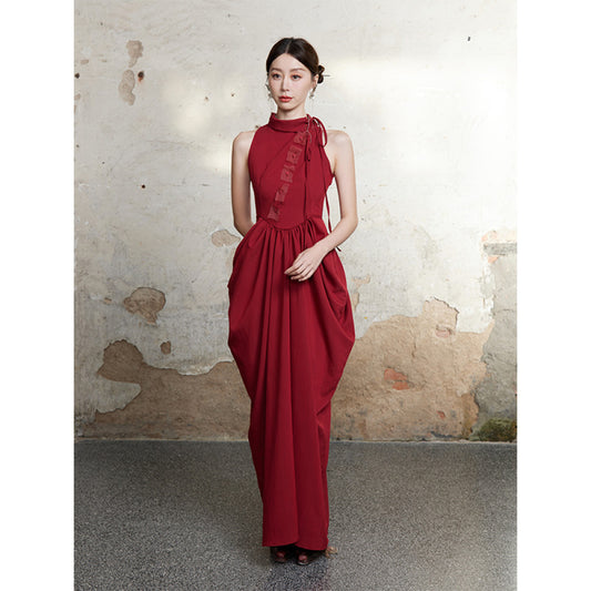 ASAYA4043 - New Chinese Style Sleeveless Vase Dress ✨🌹
