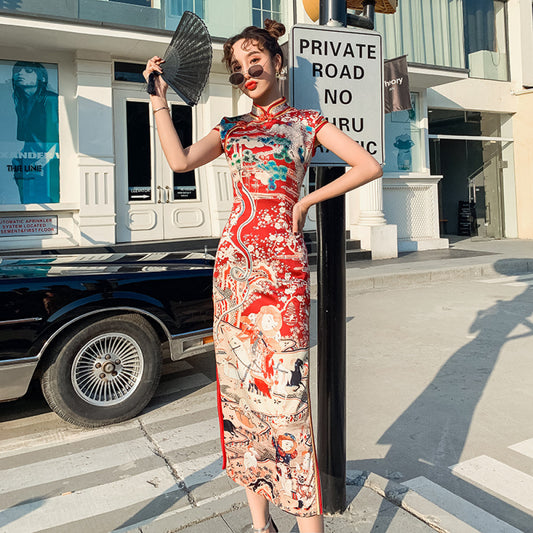 ASAYA4010 Red Cheongsam Dress ✨🧧🪭