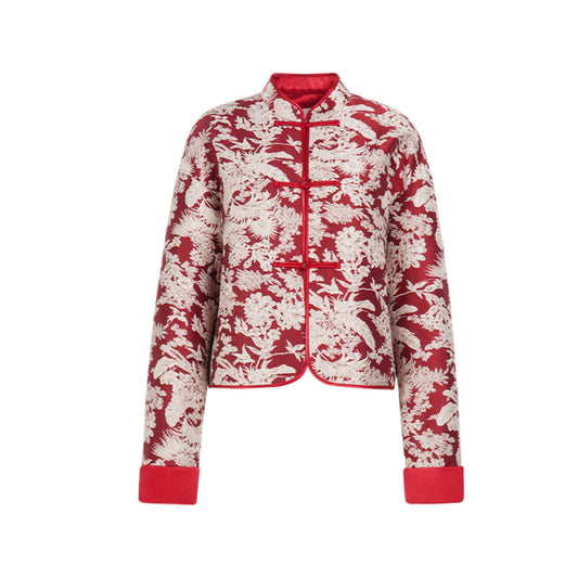 ASAYA3949: Majestic Qipao-Style Jacquard Jacket ✨