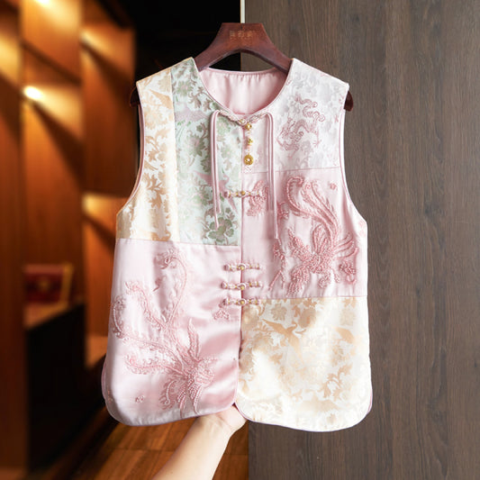 ASAYA3918 Majestic Phoenix Embroidered Vest