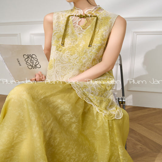 ASAYA4691 – Golden Lace Elegance Set 🌼✨