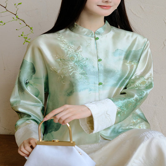 ASAYA3839 𝗖𝗵𝗿𝘆𝘀𝗮𝗻𝘁𝗵𝗲𝗺𝘂𝗺 𝗘𝗺𝗯𝗿𝗼𝗶𝗱𝗲𝗿𝘆 𝗪𝗮𝘁𝗲𝗿𝗰𝗼𝗹𝗼𝗿 𝗣𝗿𝗶𝗻𝘁 𝗝𝗮𝗰𝗸𝗲𝘁🍃🍬