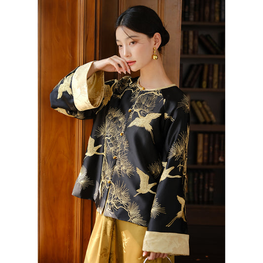 ASAYA3836: 𝗟𝘂𝘅𝘂𝗿𝘆 𝗤𝗶𝗽𝗮𝗼 𝗝𝗮𝗰𝗸𝗲𝘁 𝘄𝗶𝘁𝗵 𝗣𝗵𝗼𝗲𝗻𝗶𝘅 𝗘𝗺𝗯𝗿𝗼𝗶𝗱𝗲𝗿𝘆 🌸✨