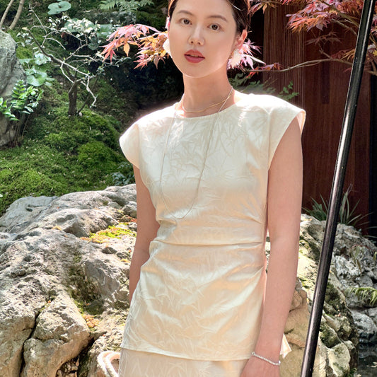 ASAYA-3827: Bamboo Shadow Two-Piece Suit ✨