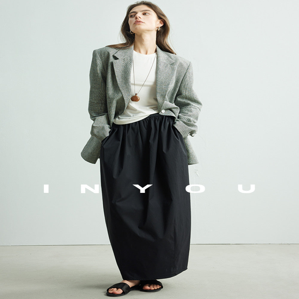 Due to the white floral bud skirt with a high waist and slimming effect the A line midi skirt is suitable for summer women with a French style Hepburn mid length umbrella skirt image 5