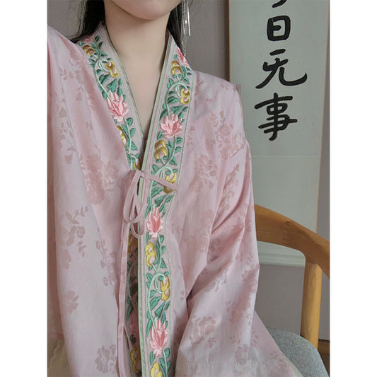 ASAYA3655 "Gardenia Tea" new Chinese style cardigan shirt (Autumn Design)