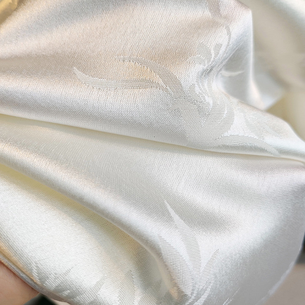 White high end Chinese style acetate shirt women s high waisted casual pants set niche light Chinese style explosive street fashion set image 5