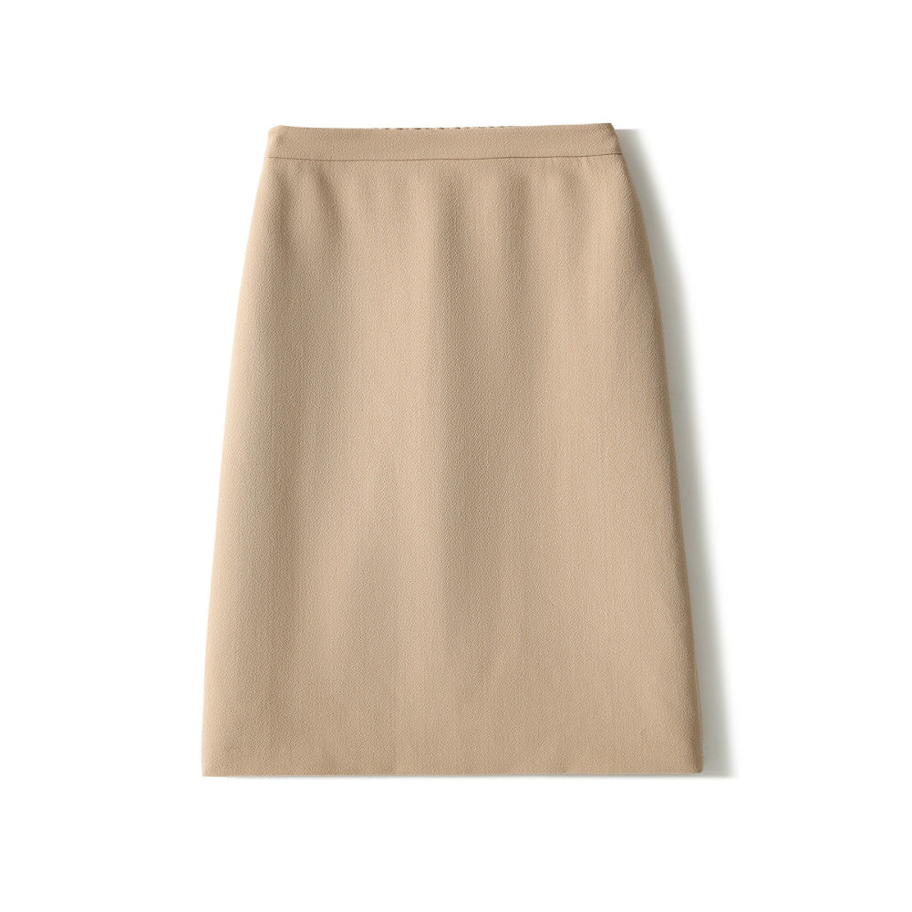 Anchor s own hometown old dream Double sided TR embossed jacquard retro slim fit slit skirt female image 9