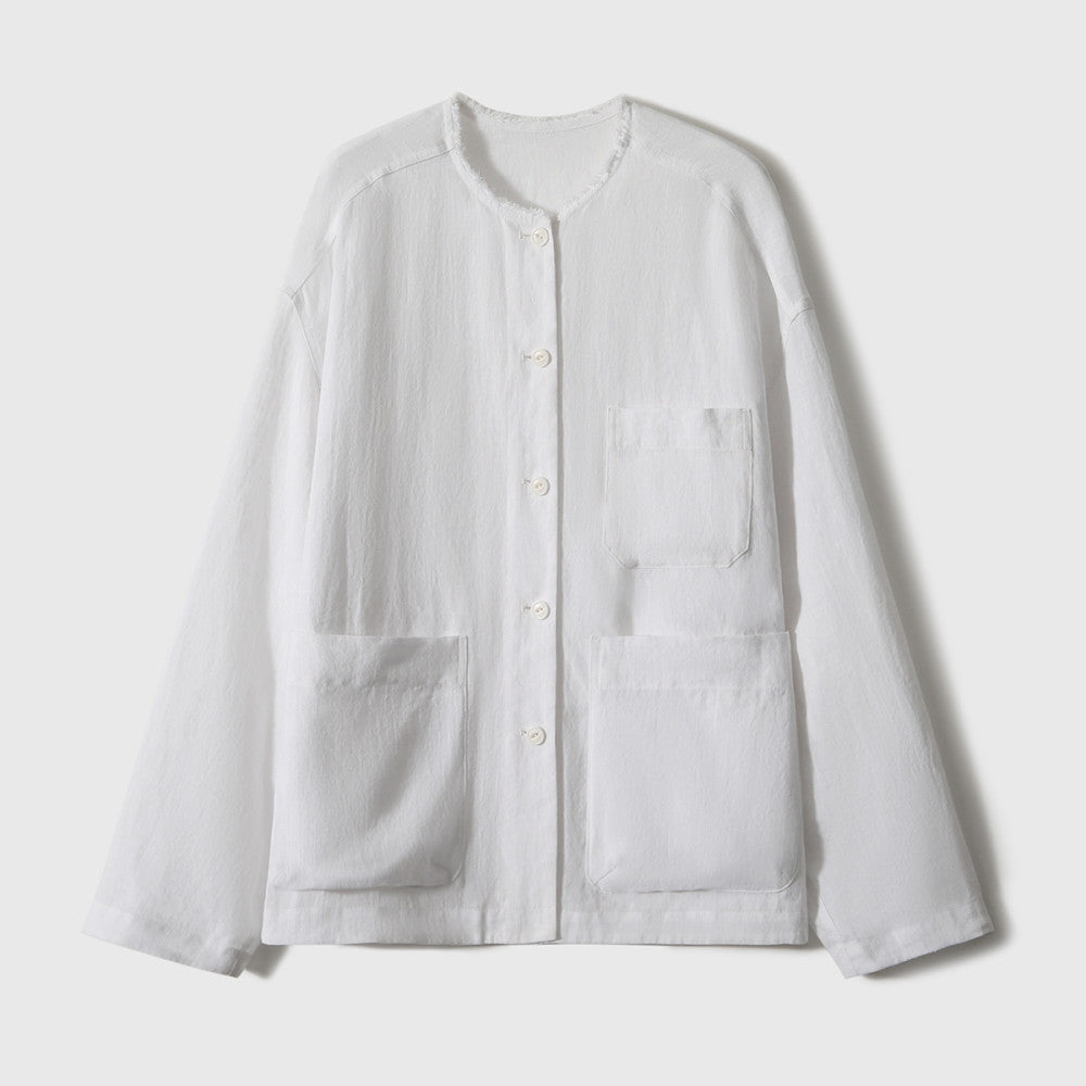 Ban Niang Private Service Fan Fan s own early autumn first YI new product linen loose feeling old money style image 25