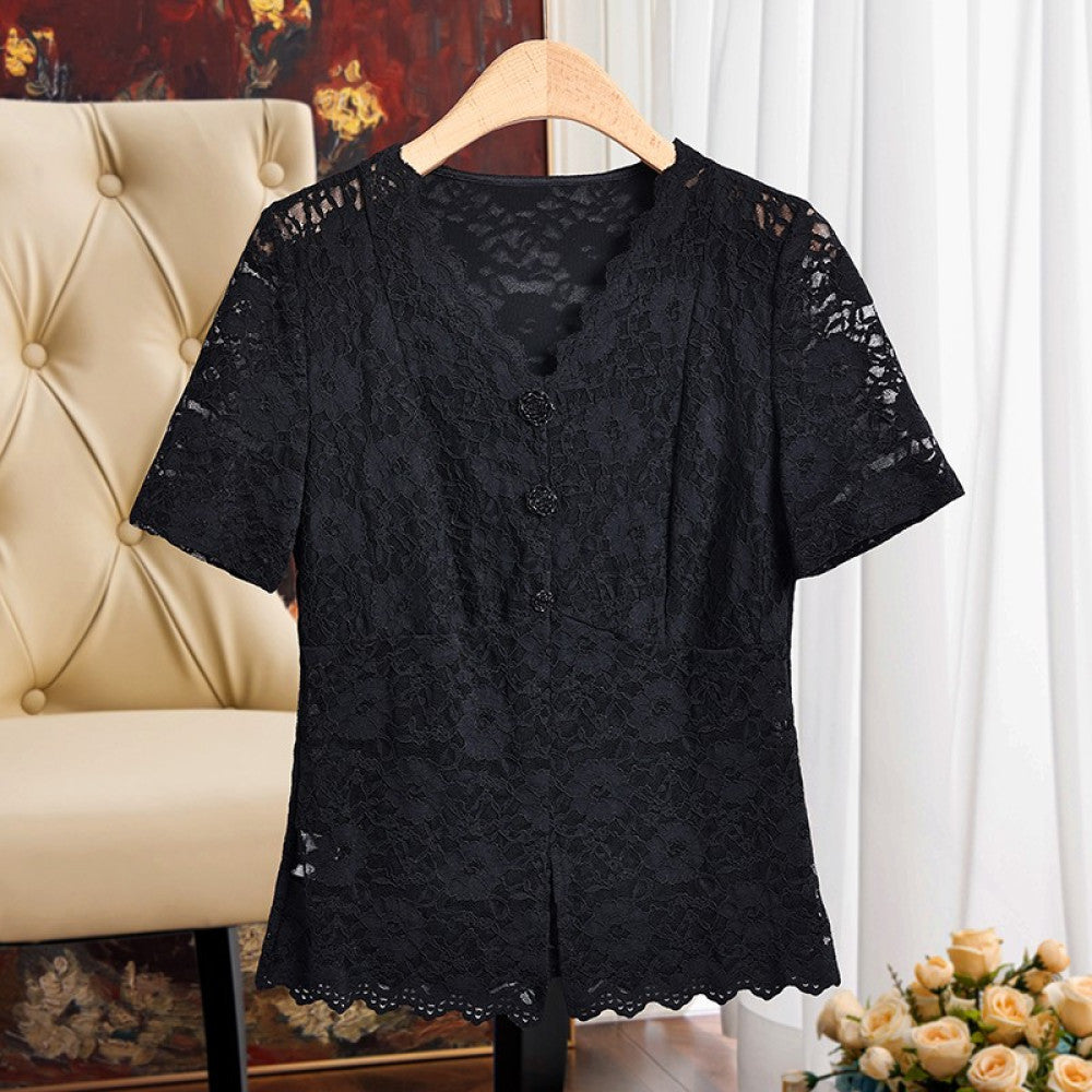 Everything can be worn in all seasons Hollow lace bottom camisole vest for women with V neck perfect for wearing on the outside and on the inside with a beautiful back image 34