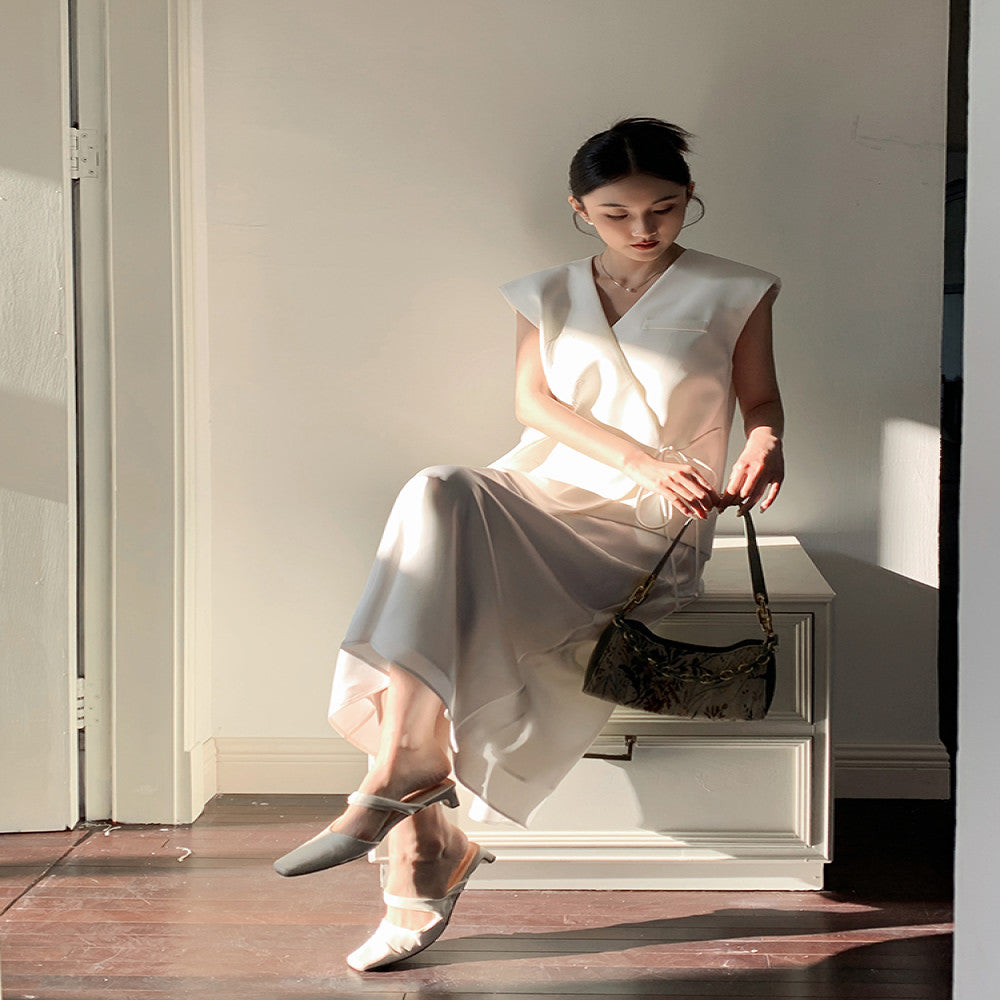 New Chinese style quiet and elegant Chinese style light and familiar niche vest loose and lazy style Western style fashionable sleeveless top for women image 0