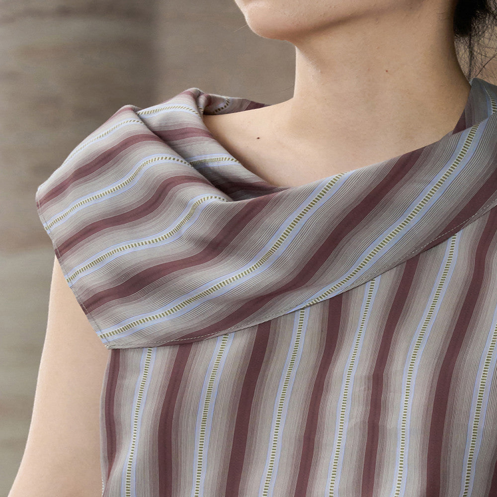 COMMON VALUE La jet e Purple Dusk Sea Breeze Vest Sleeveless Lapel T shirt image 2