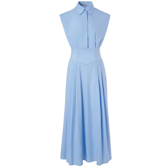 ASAYA3508 Sleeveless shirt dress (3 Colors)