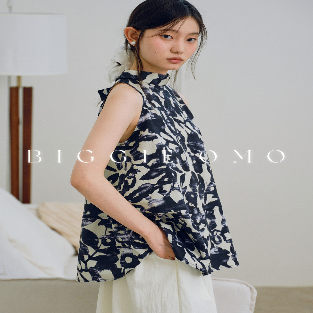 Biggie Omo bustling and cool comfortable for commuting hanging neck vest top for women image 0