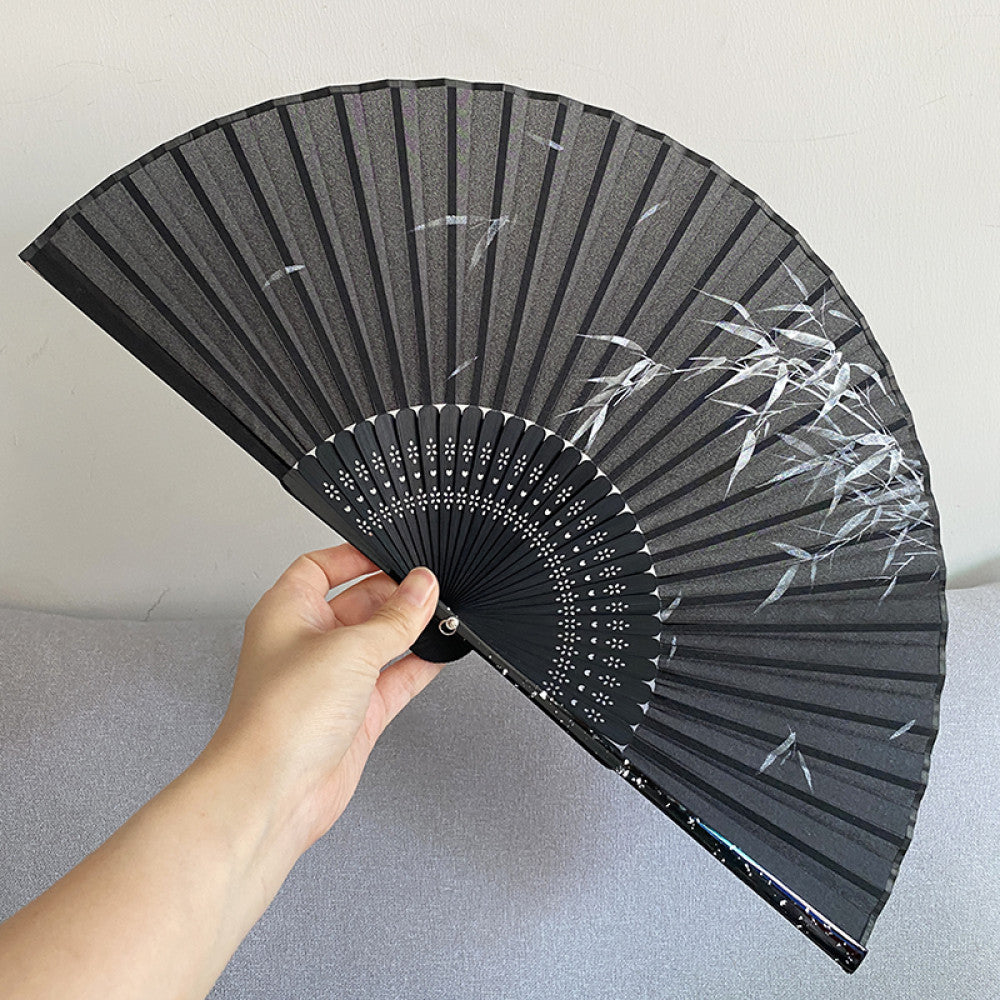 Export to Japan original order tail order Japanese style fan silk hand painted 7 inch Chinese style can be paired with Hanfu yukata image 59