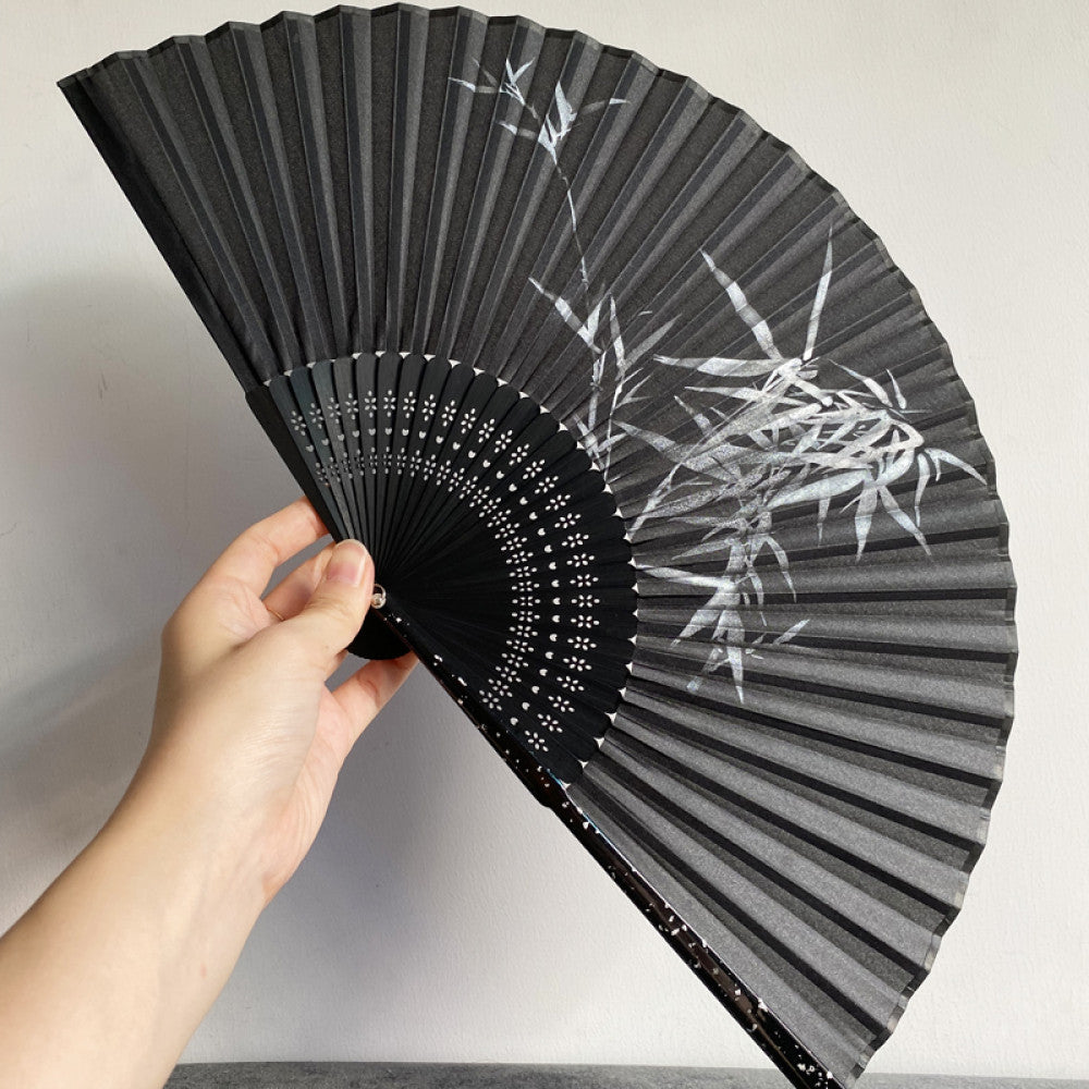 Export to Japan original order tail order Japanese style fan silk hand painted 7 inch Chinese style can be paired with Hanfu yukata image 61