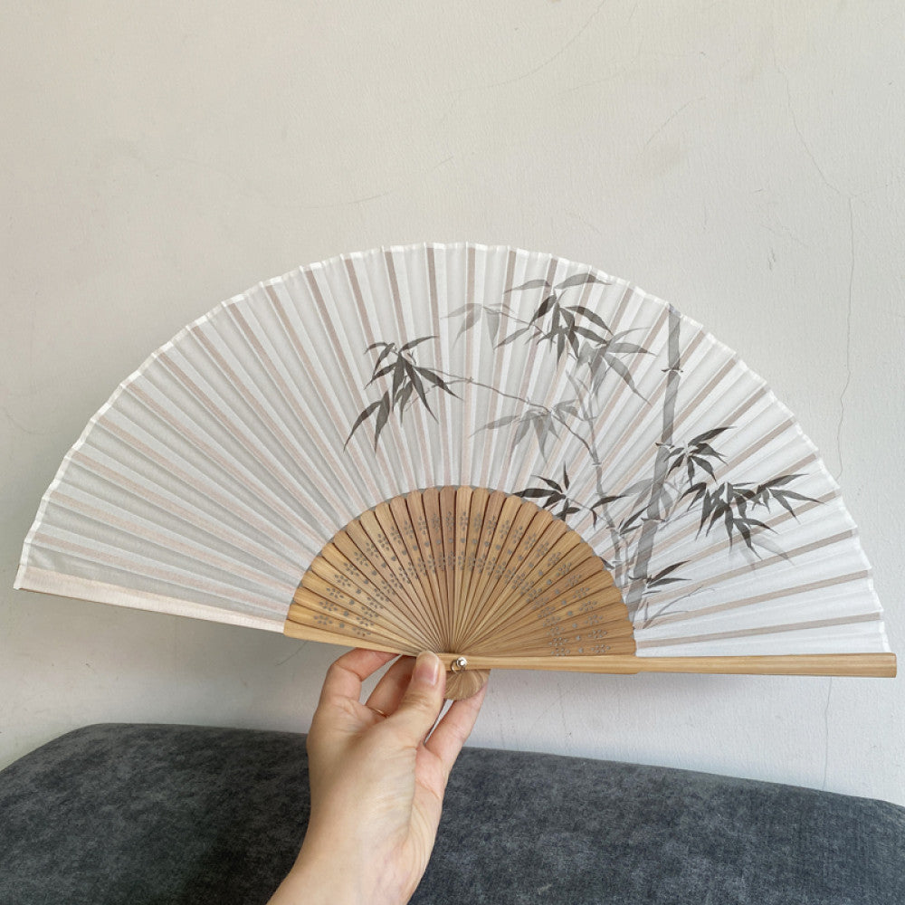 ASAYA3349 Silk Fan with Various Prints
