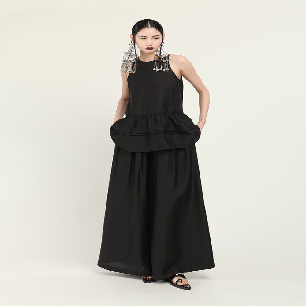 MIA HAN Spring New Product Women s Versatile Handsome Fairy Style Double Waist Wide Leg Pants Skirts Pants Casual Pants image 2