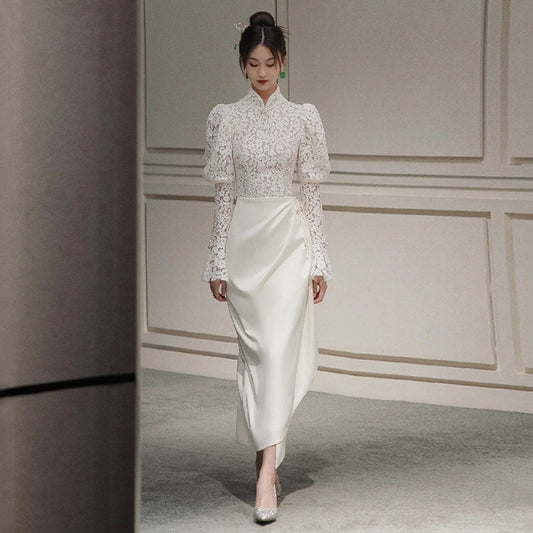 ASAYA3248 French lace light wedding dress