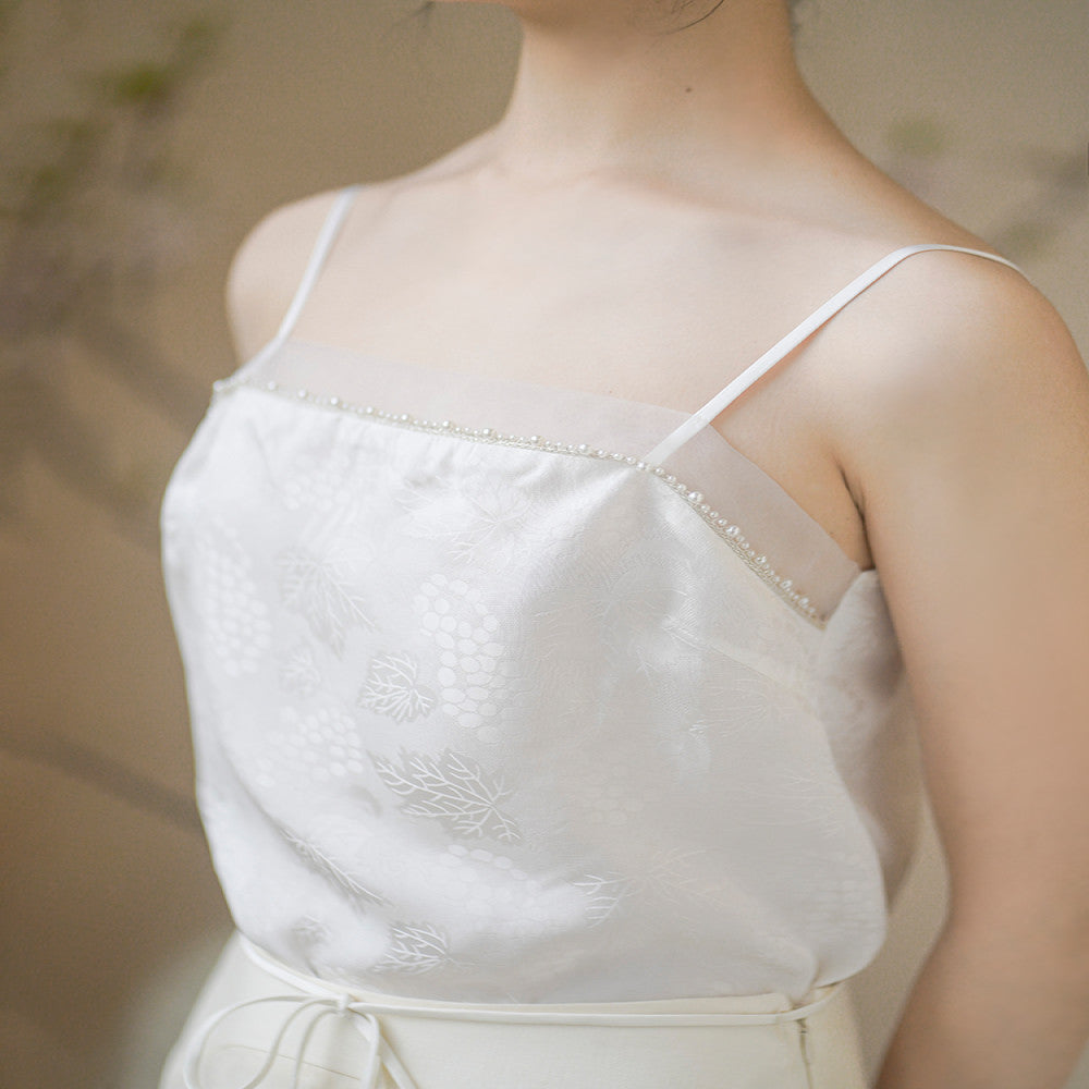 Chuchan 2025 summer new Chinese style jacquard versatile inner wear small camisole can be worn outside the bottoming top women image 2