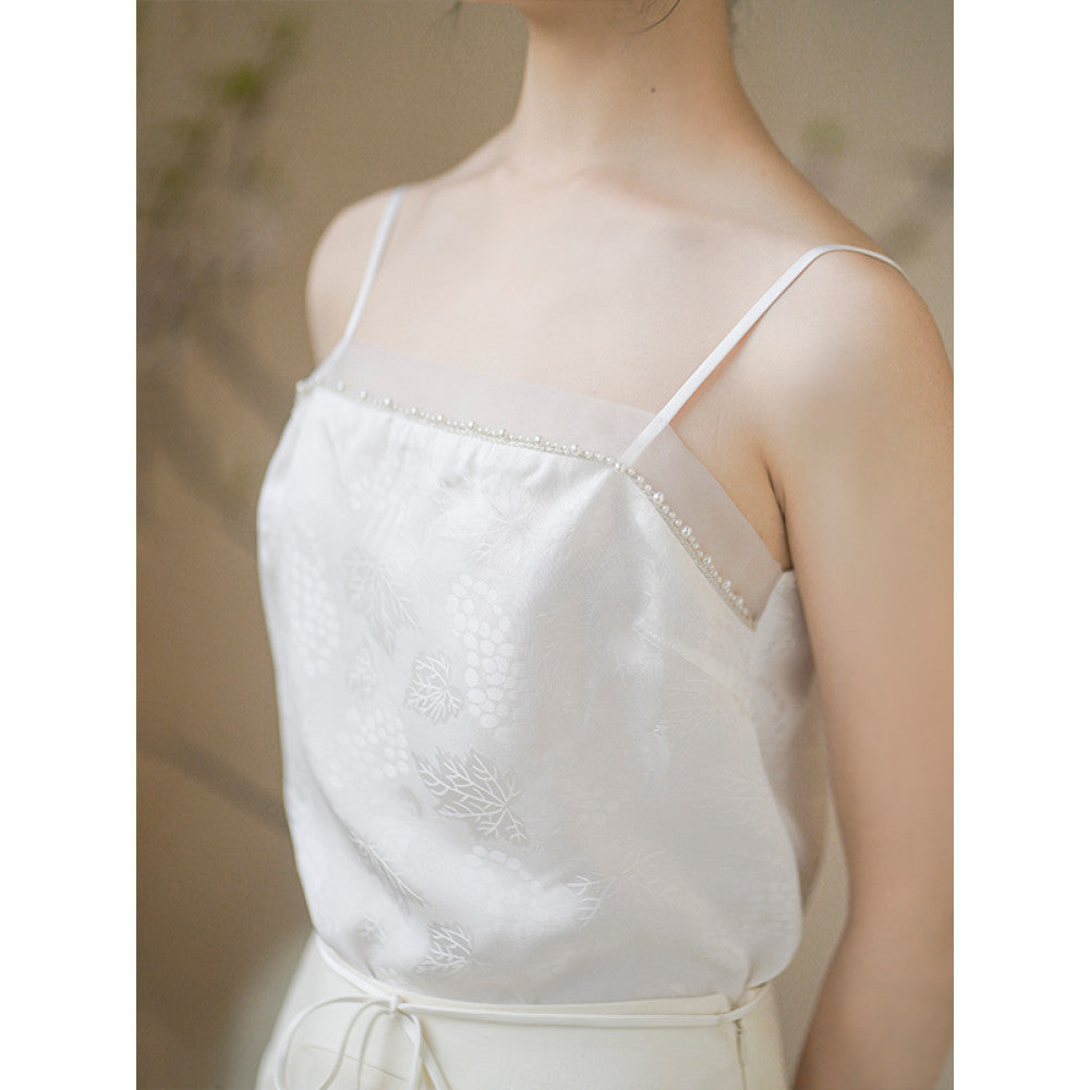 Chuchan 2025 summer new Chinese style jacquard versatile inner wear small camisole can be worn outside the bottoming top women image 27