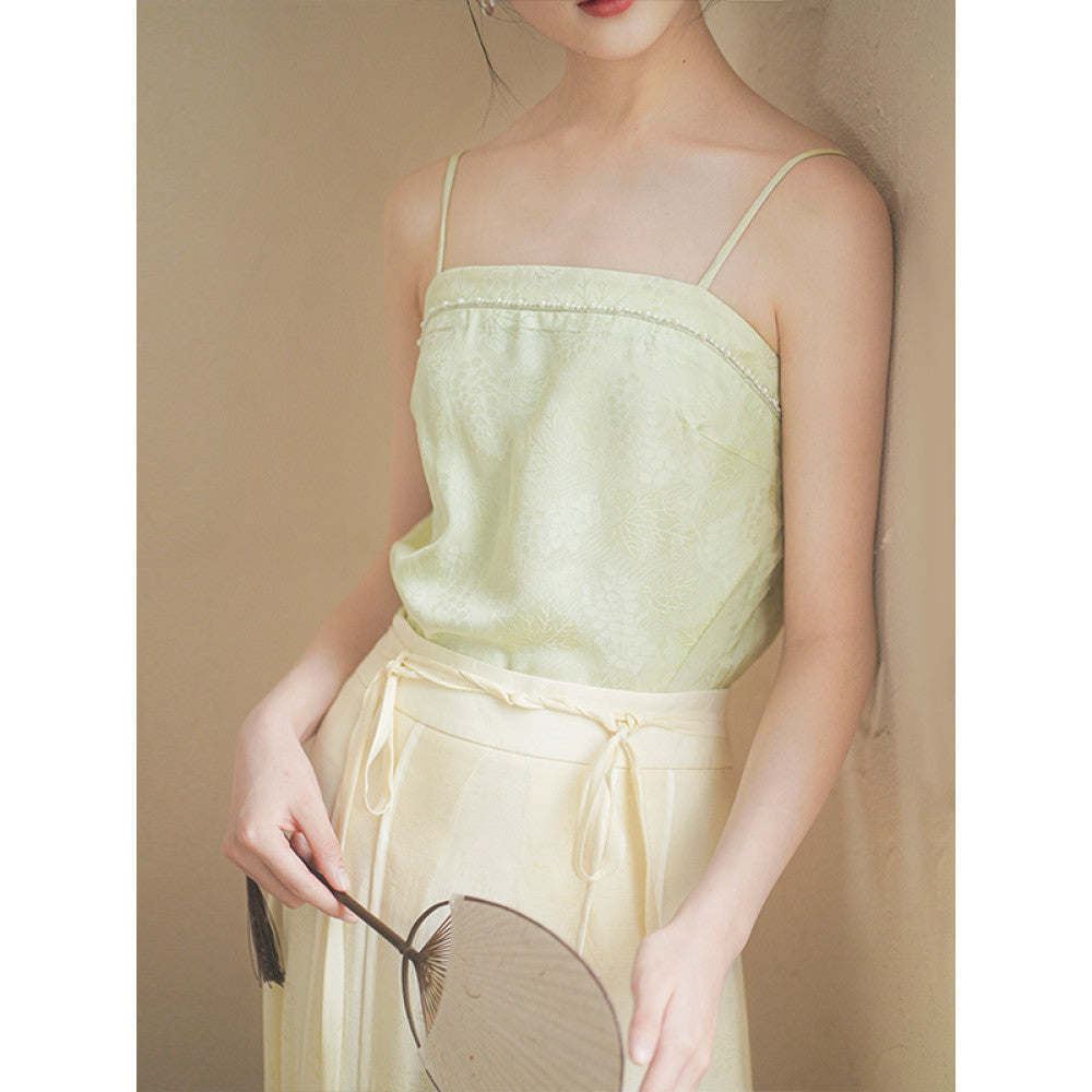 Chuchan 2025 summer new Chinese style jacquard versatile inner wear small camisole can be worn outside the bottoming top women image 29