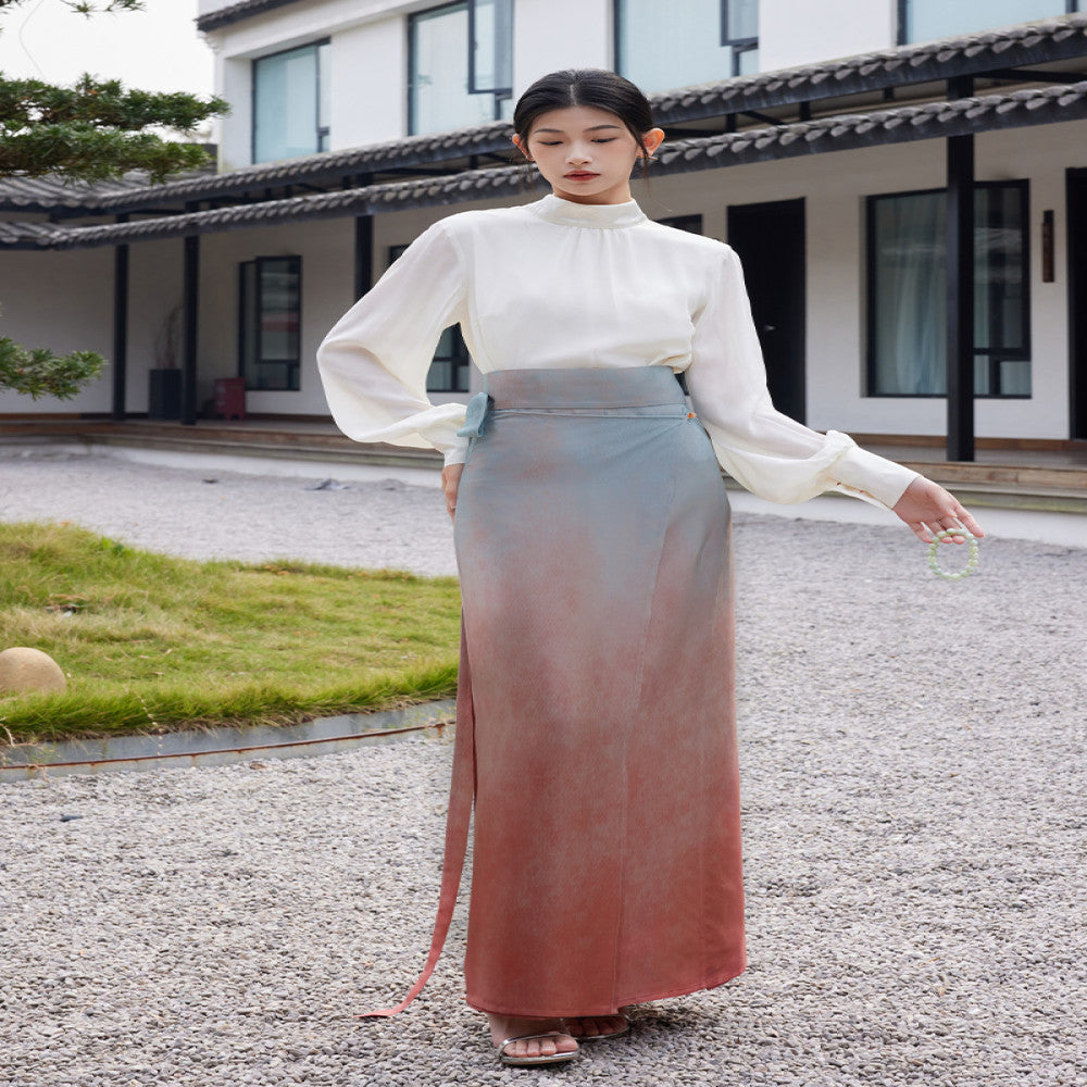 ASAYA3143 Tingxun Jinghong new spring and summer Hanfu women’s original color skirt