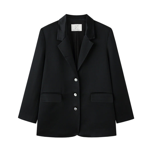 ASAYA3076 Qing Weiyang] acetate blazer