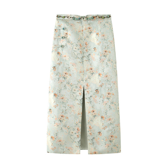ASAYA3075 Huamanxi new Chinese style jacquard skirt