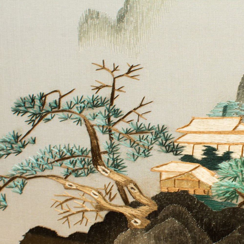 Embroidery ornament Suzhou double sided embroidery desktop ornament creative table embroidery beautiful retro table screen Chinese style business gift image 123