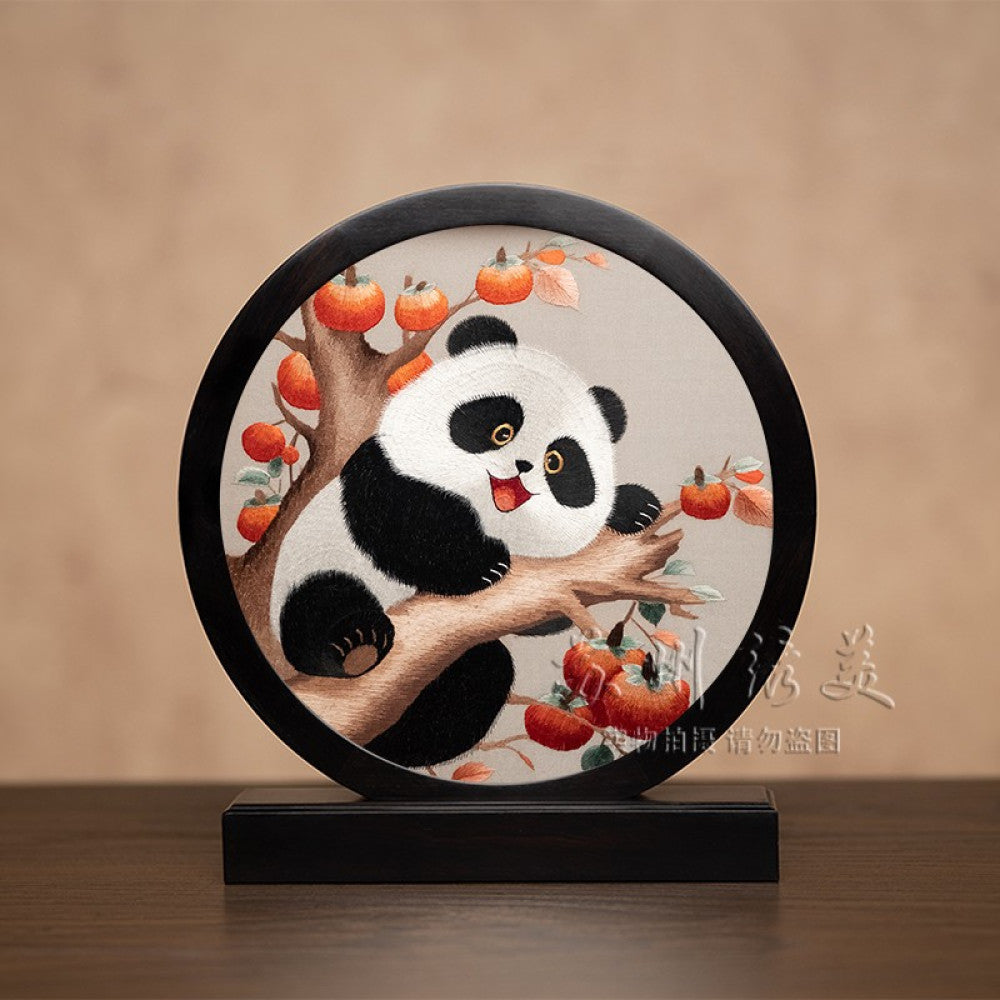 Embroidery ornament Suzhou double sided embroidery desktop ornament creative table embroidery beautiful retro table screen Chinese style business gift image 147