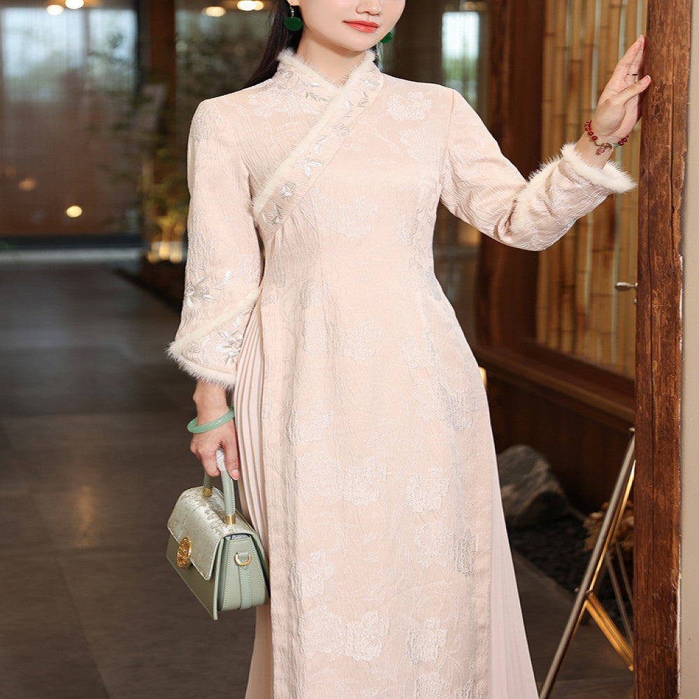 New Chinese Qipao 2025 New Mom Wedding Dress Red Hanfu Spring and Autumn Tang Dress Chinese Style Dress image 3