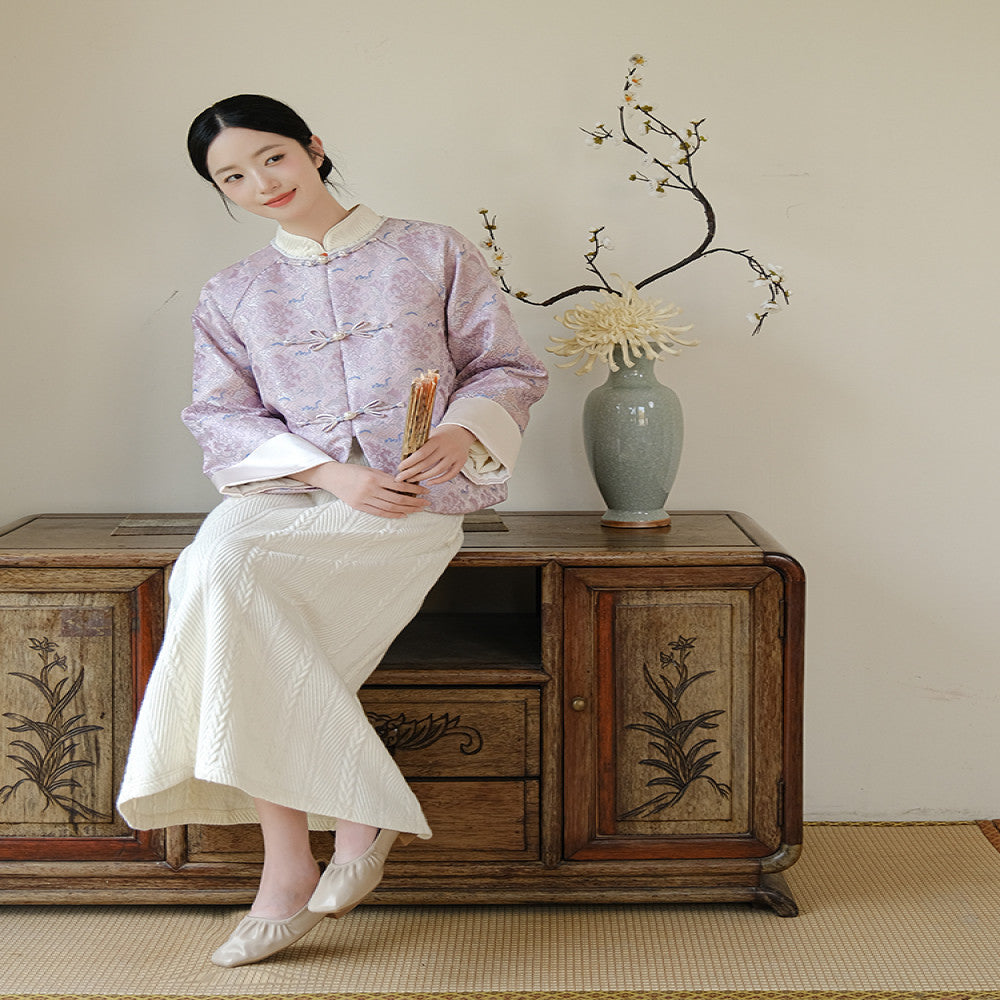 Shanyouse new Chinese style jacket winter improved Tang suit for women Chinese style young style Zen tea suit buttoned top image 4