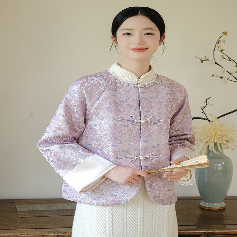 Shanyouse new Chinese style jacket winter improved Tang suit for women Chinese style young style Zen tea suit buttoned top image 13