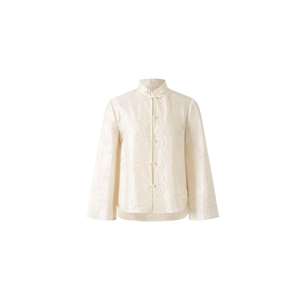 Wuyan Yiheshan Hetu New Chinese Brocade Velvet Bead Embroidery Material Vest Half Skirt Tencel Top image 15