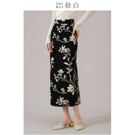 ASAYA2574 Original New Chinese Magnolia Skirt