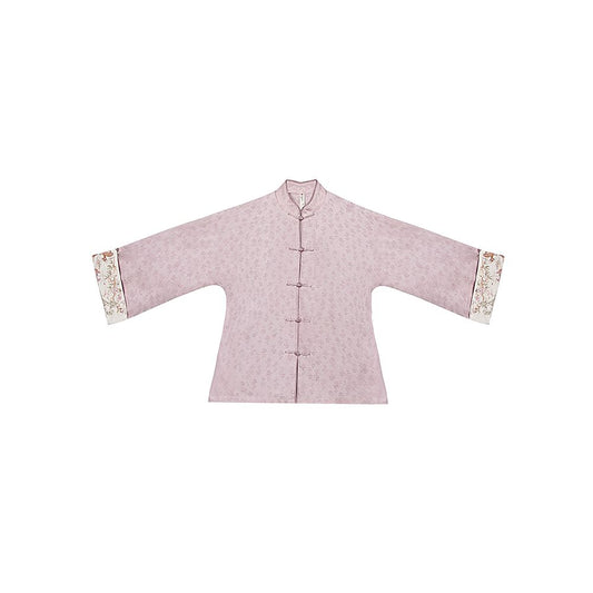 ASAYA2554 Winter Cotton Clothes Embroidered Pattern Button Retro Chinese Velvet Jacket