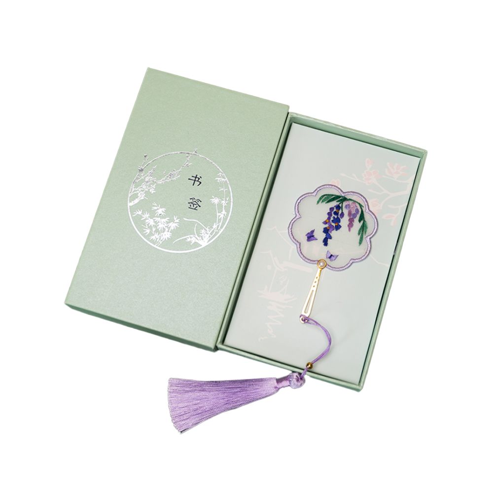 Suzhou Embroidery Handmade Double sided Embroidery Bookmark with Chinese Style Characteristics Suzhou Embroidery Art Gift for School Season Teacher s Day Gift image 5