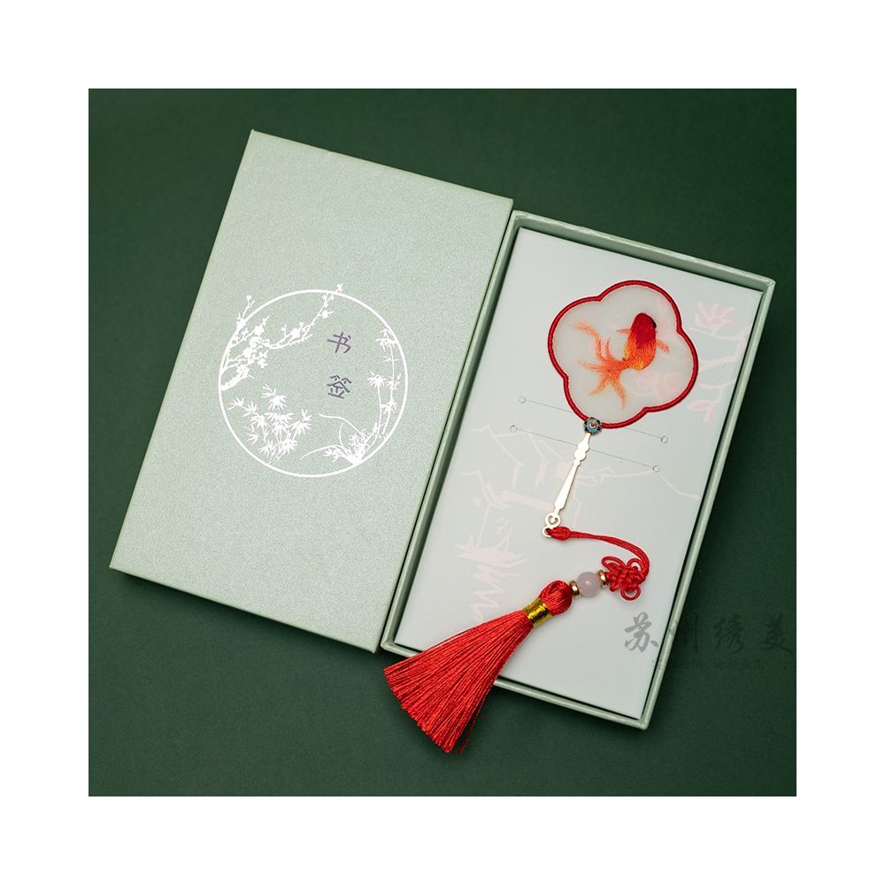 Suzhou Embroidery Handmade Double sided Embroidery Bookmark with Chinese Style Characteristics Suzhou Embroidery Art Gift for School Season Teacher s Day Gift image 27