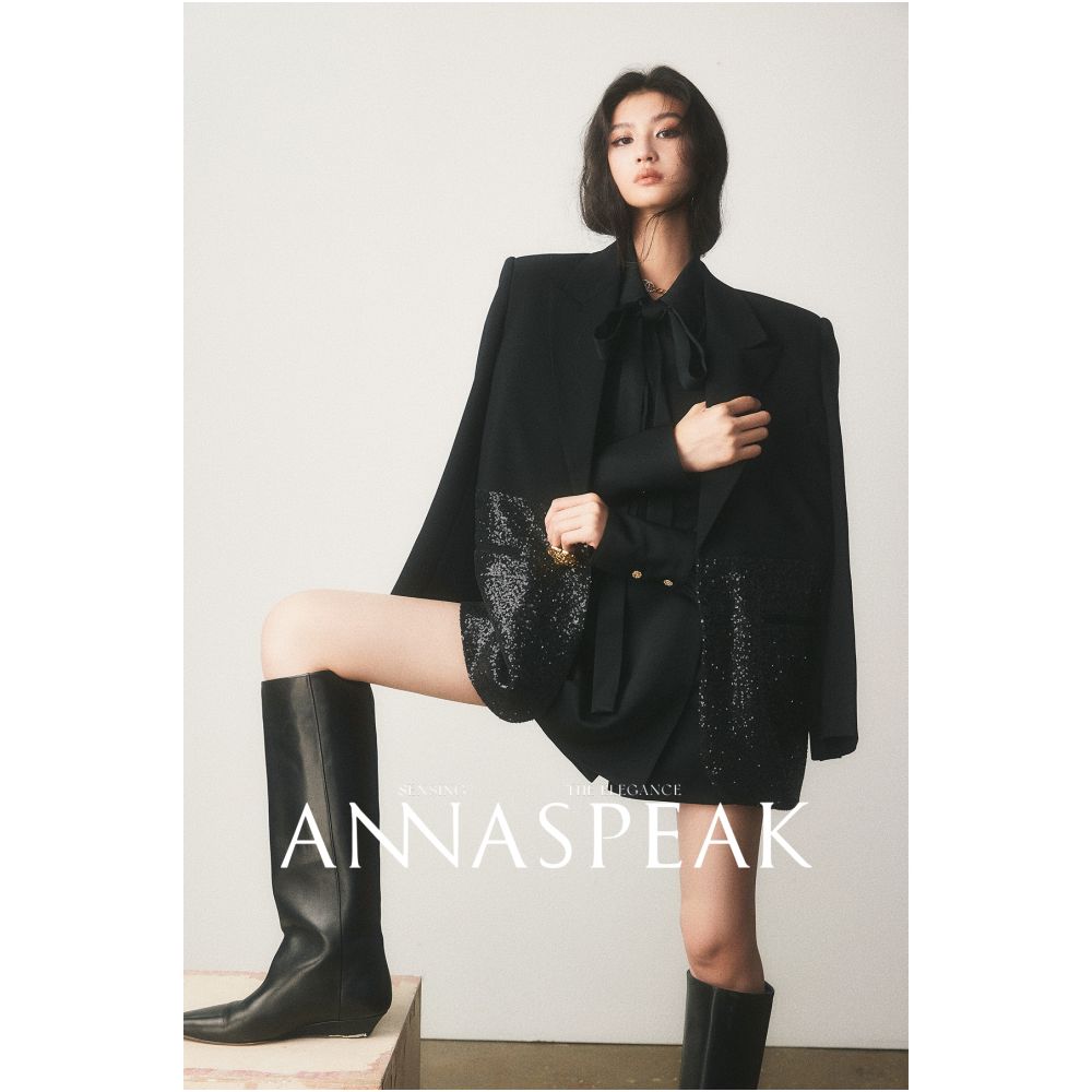 ANNASPEAK Urban Hormones NAIA Acetic Acid Overlapping A line Short Skirt Pants AS Autumn New Pants for Women image 18