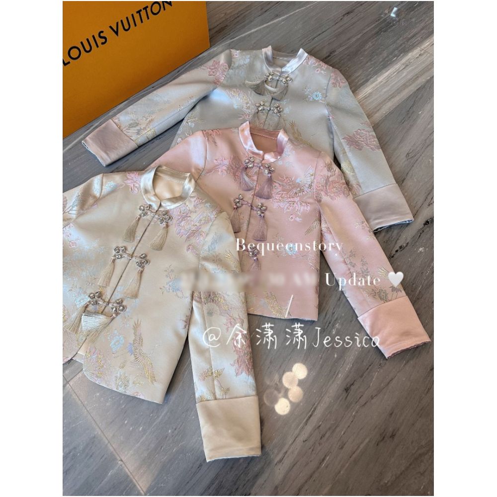 Yu Xiaoxiao s Dream of Hualu A New Chinese Heavy Industry Tassel Embroidery Style Fashionable Chinese Style Short Coat image 21