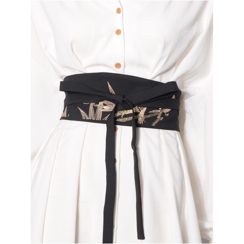 Hanfu Decoration Dracaena sanderiana Embroidery Women s Dress Tunic Cloth Belt Modified National Style Versatile Tie Waist Cover image 2