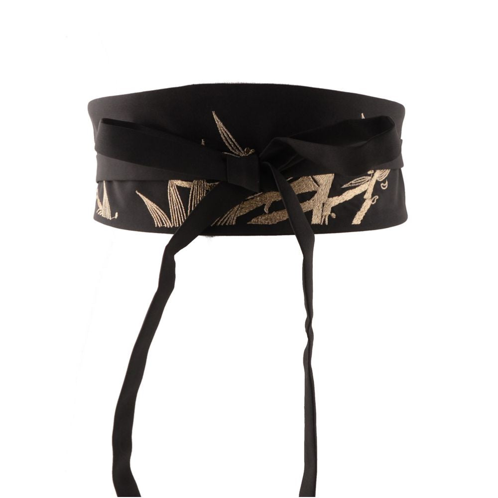 Hanfu Decoration Dracaena sanderiana Embroidery Women s Dress Tunic Cloth Belt Modified National Style Versatile Tie Waist Cover image 5