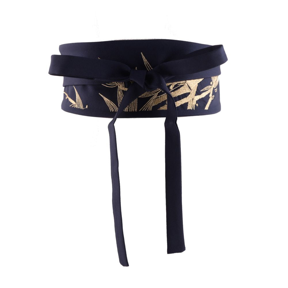 Hanfu Decoration Dracaena sanderiana Embroidery Women s Dress Tunic Cloth Belt Modified National Style Versatile Tie Waist Cover image 0