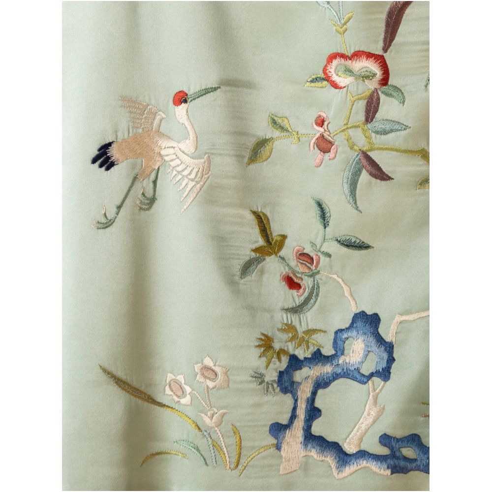 Xiantao Yinhe One City Wind Plush Spring and Summer Silk Heavy Industry Xianhe Embroidery Retro Chinese Style Inner Strap strapless image 3