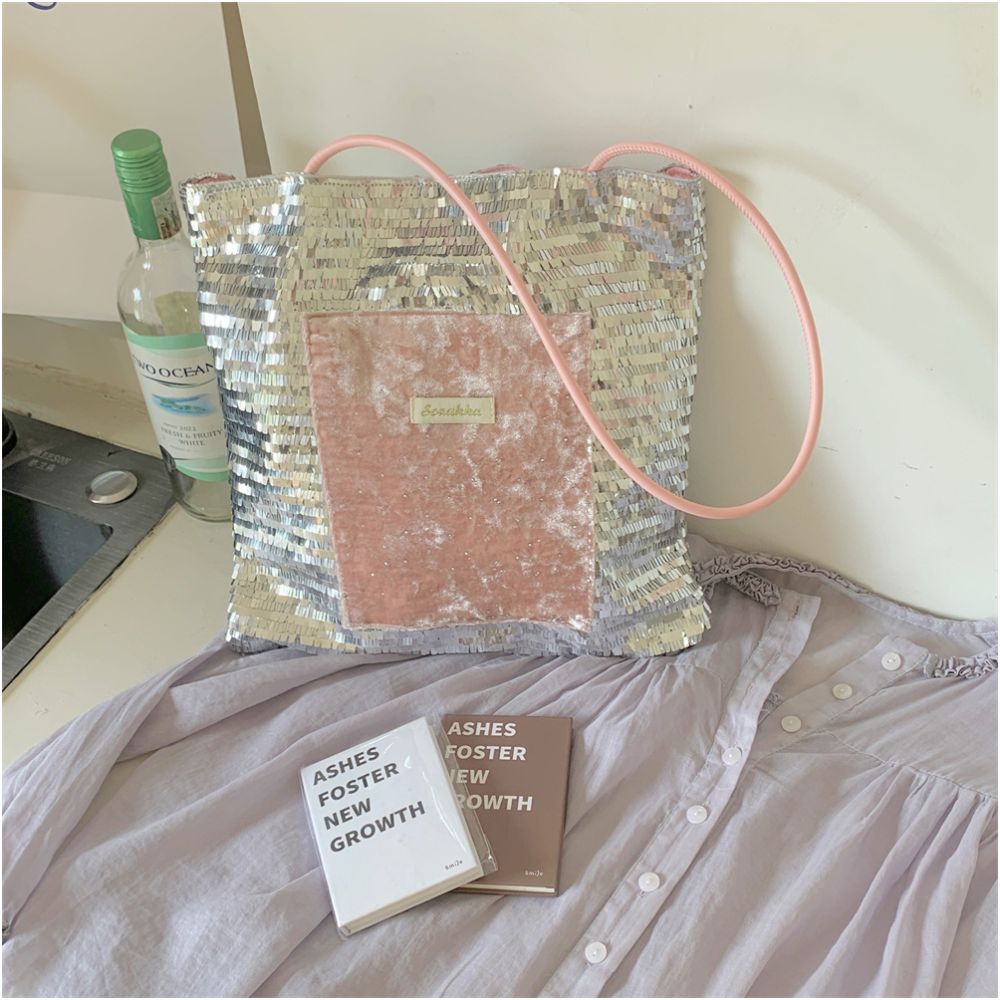 ASAYA4957 – Velvet Glimmer Tote ✨💖