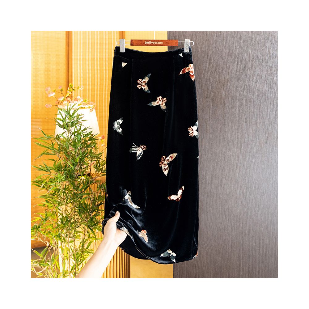 New Chinese Style Silk Velvet Fashionable and Versatile Temperament Suit 2025 Autumn New Arrival Retro Elegant Vest and Skirt image 3