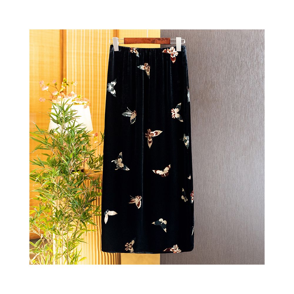 New Chinese Style Silk Velvet Fashionable and Versatile Temperament Suit 2025 Autumn New Arrival Retro Elegant Vest and Skirt image 7